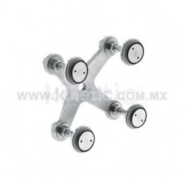 ARAÑA INOX 128 MM 4 BR CON ROTULAS VASTAGO...