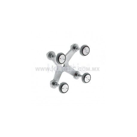 ARAÑA INOX 128 MM 4 BR CON ROTULAS VASTAGO...