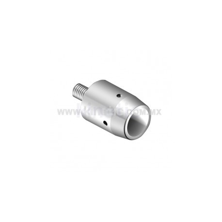 CONECTOR ACERO INOXIDABLE A MURO PARA RIEL...