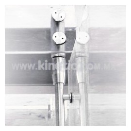 PIVOTE BARRA INOX. A DINTEL 2.40 MTS....