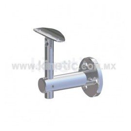 SOPORTE PASAMANOS AJUSTABLE A MURO AC. INOX