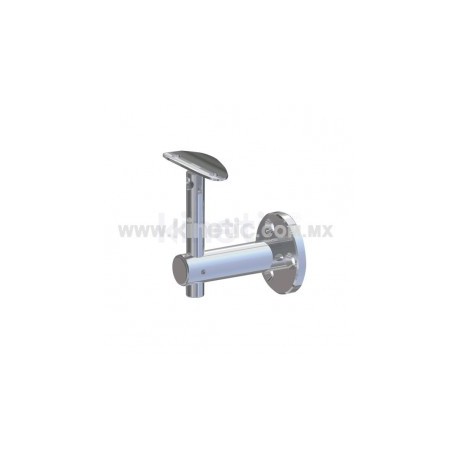SOPORTE PASAMANOS AJUSTABLE A MURO AC. INOX
