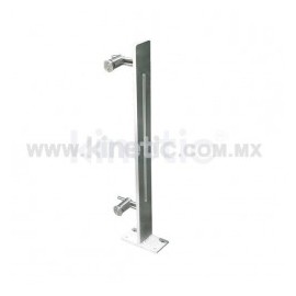 BARANDAL ALUMINIO 850 MM CON RANURA Y...