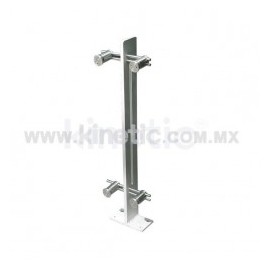 BARANDAL ALUMINIO 850 MM CON RANURA Y...
