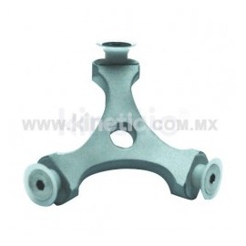 CONECTOR VITRINA ALUMINIO 3 ENTRADAS (N.M.)