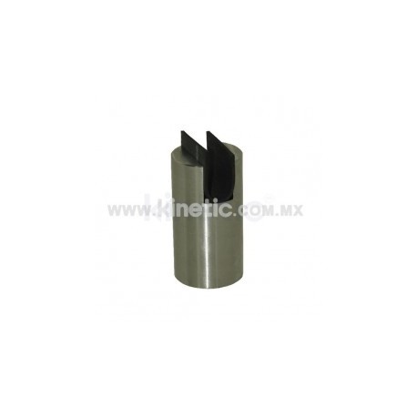 CILINDRO RANURADO AC. INOX. 70X38MM Ø CR....
