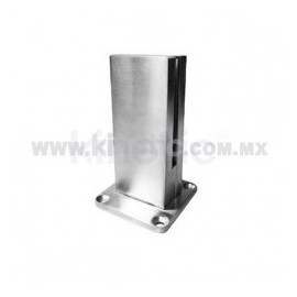 SOPORTE A PISO PARA BARANDAL DOBLE DE AC....