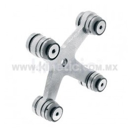 ARAÑA ALUMINIO 128MM 4 BRAZOS CON CONECTOR...