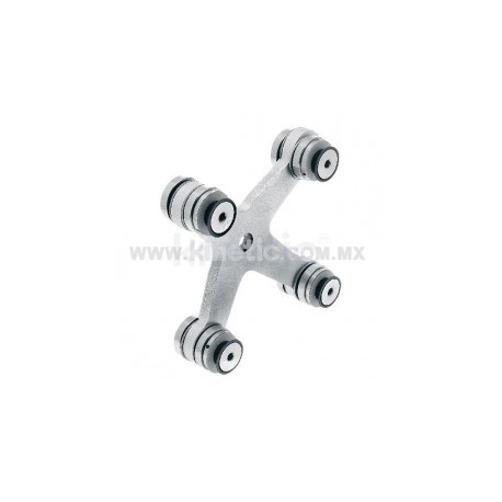 ARAÑA ALUMINIO 128MM 4 BRAZOS CON CONECTOR...