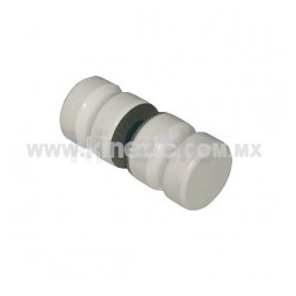 BOTON DE 32MM DE DIAMETRO, ACABADO BLANCO